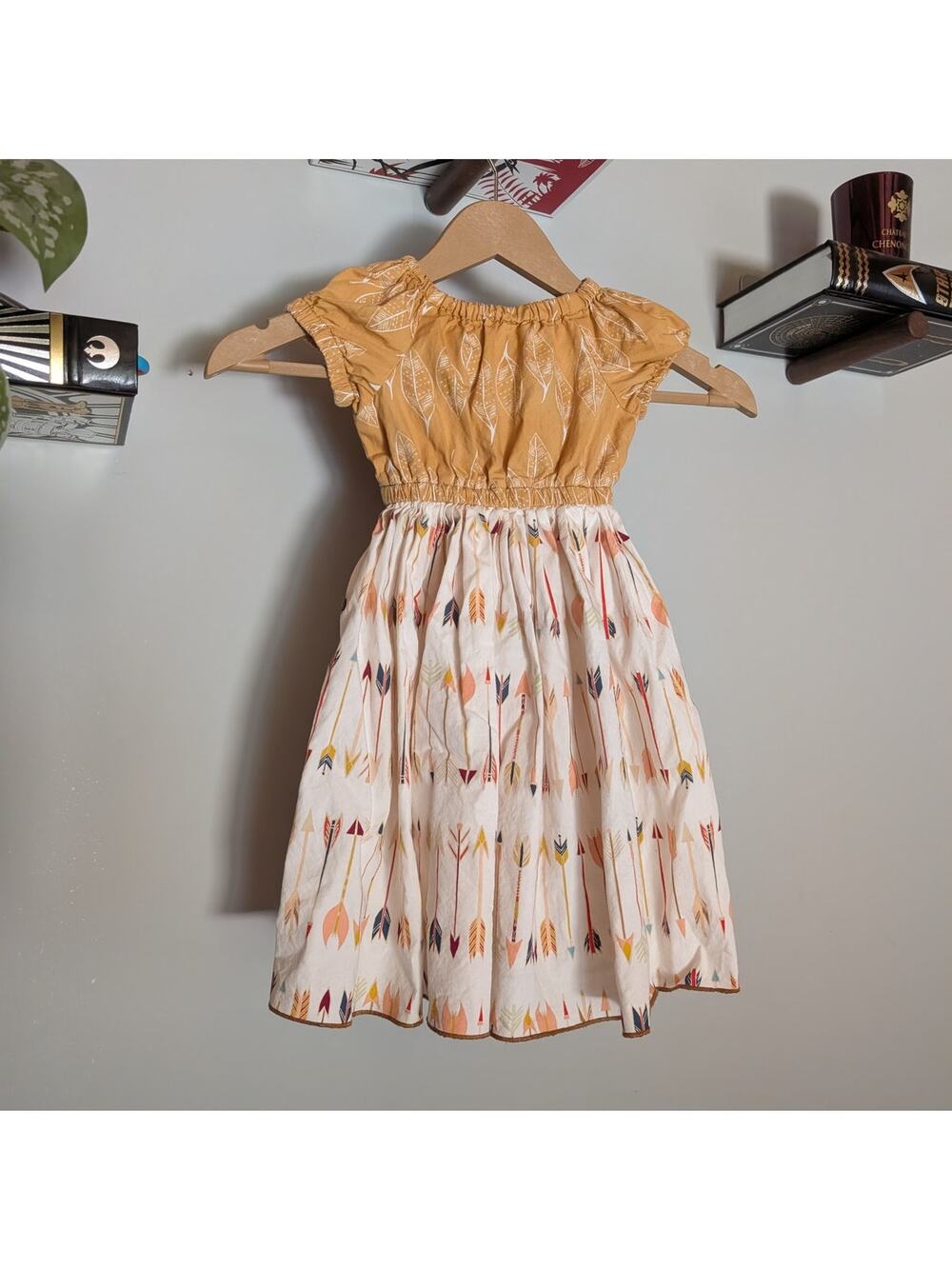 Olive Mae | Boutique Handmade Toddler Girls Arrow Twirl Dress | 4T